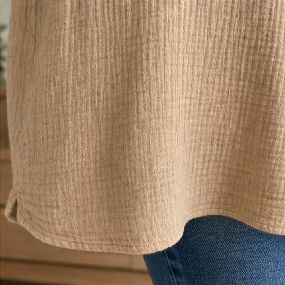 Camel Wrap Blouse - Picture 6 of 6